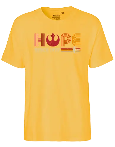 HOPE since 1977 - Hoffnung, space opera, retro, movie - Fairtrade T-Shirt