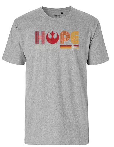 HOPE since 1977 - Hoffnung, space opera, retro, movie - Fairtrade T-Shirt
