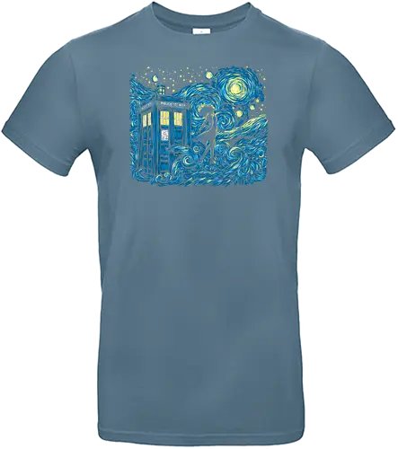 Dreams of Time and Space - starry night, stars, timetravel, doctor, who - Standard T-Shirt