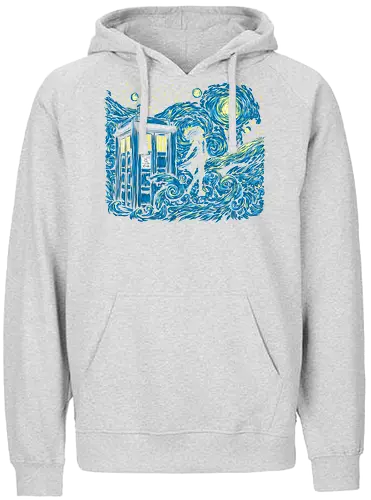 Dreams of Time and Space - starry night, stars, timetravel, doctor, who - Fairtrade Hoodie