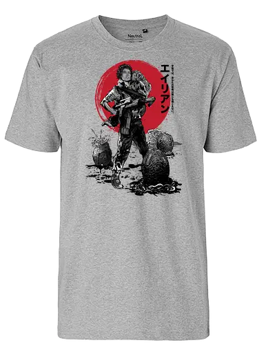 The rescue of Newt sumi e - alien, retro, movie - Fairtrade T-Shirt