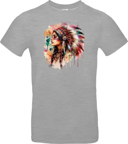 Native american woman watercolor