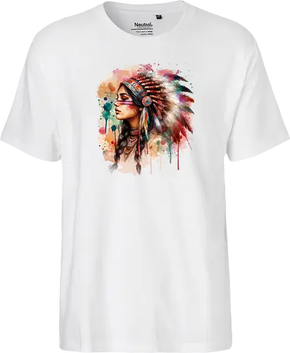 Native american woman watercolor