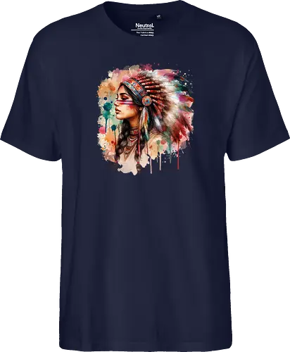 Native american woman watercolor