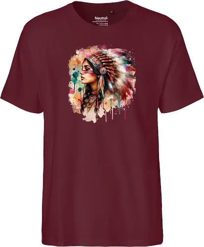 Native american woman watercolor