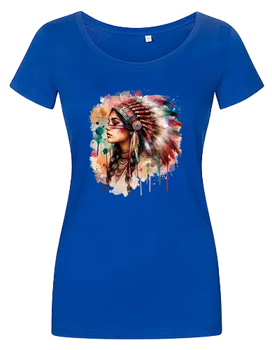 Native american woman watercolor