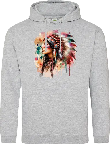 Native american woman watercolor