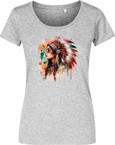 Native american woman watercolor