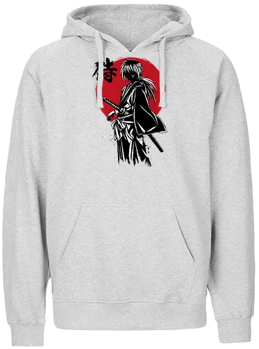 Kenshin sumi e - anime, manga, rurouni, kenshin - Fairtrade Hoodie