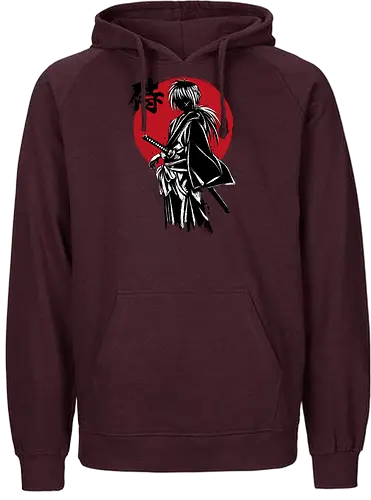 Kenshin sumi e - anime, manga, rurouni, kenshin - Fairtrade Hoodie