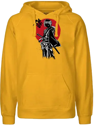 Kenshin sumi e - anime, manga, rurouni, kenshin - Fairtrade Hoodie