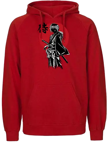 Kenshin sumi e - anime, manga, rurouni, kenshin - Fairtrade Hoodie