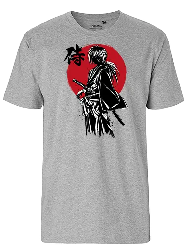 Kenshin sumi e - anime, manga, rurouni, kenshin - Fairtrade T-Shirt