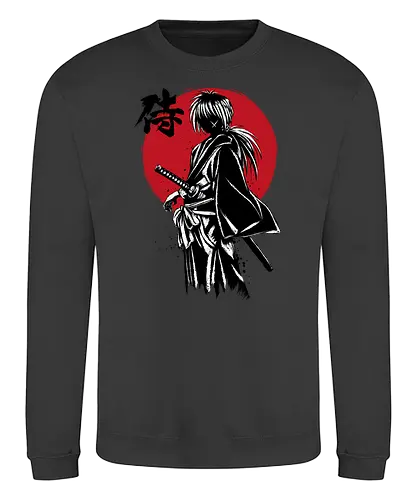 Kenshin sumi e - anime, manga, rurouni, kenshin - Sweatshirt