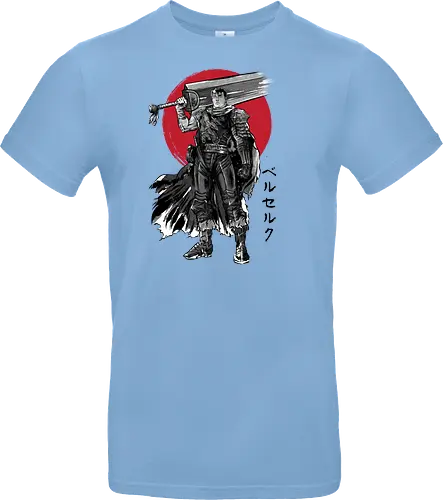 Black swordsman sumi e