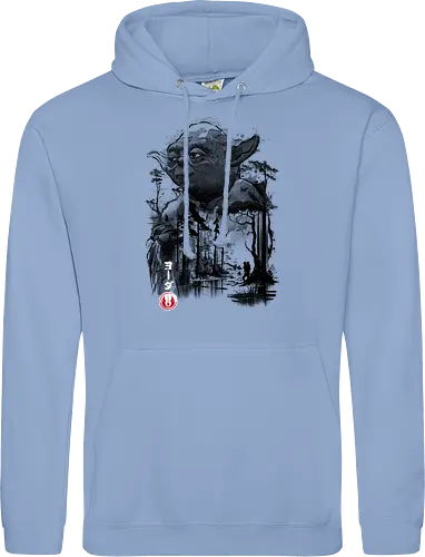 The master in the swamp sumi e - space opera - Standard Hoodie