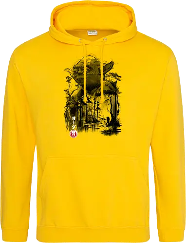 The master in the swamp sumi e - space opera - Standard Hoodie