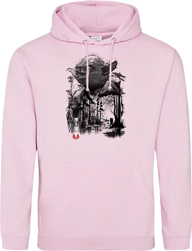 The master in the swamp sumi e - space opera - Standard Hoodie