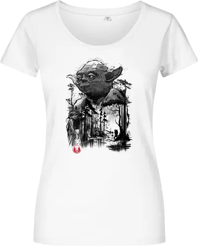 The master in the swamp sumi e - space opera - Women T-Shirt