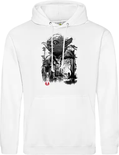 The master in the swamp sumi e - space opera - Standard Hoodie