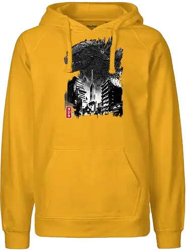 King Kaiyu sumi e - kaiju - Fairtrade Hoodie