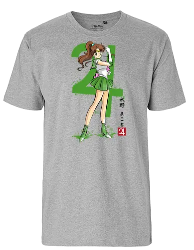 Jupiter sumi e - sailor, jupiter, anime - Fairtrade T-Shirt