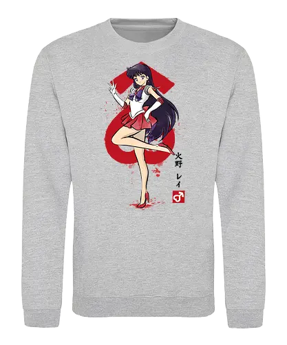 Mars sumi e - sumi-e, mars, sailor, kanji - Sweatshirt