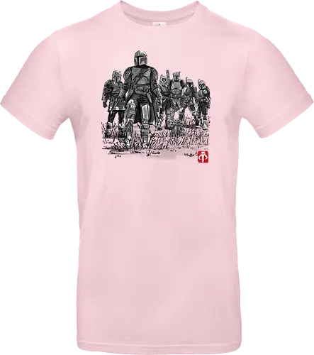 Seven Bounty Hunters sumi e - japan, sci fi, space opera, sumi-e - Standard T-Shirt