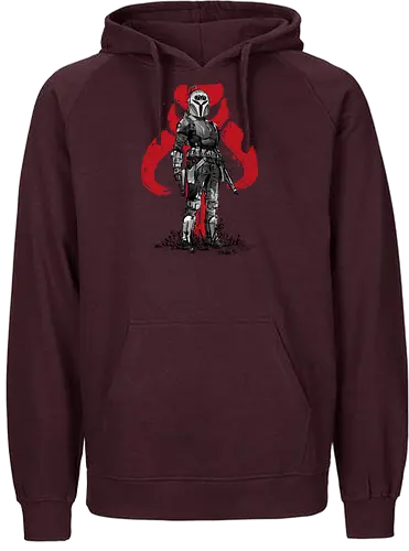 Bo-Katan sumi e - japan, sumi-e, space opera, sci fi - Fairtrade Hoodie