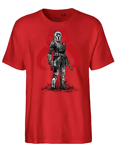 Bo-Katan sumi e - japan, sumi-e, space opera, sci fi - Fairtrade T-Shirt