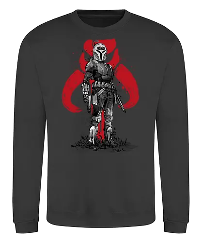 Bo-Katan sumi e - japan, sumi-e, space opera, sci fi - Sweatshirt