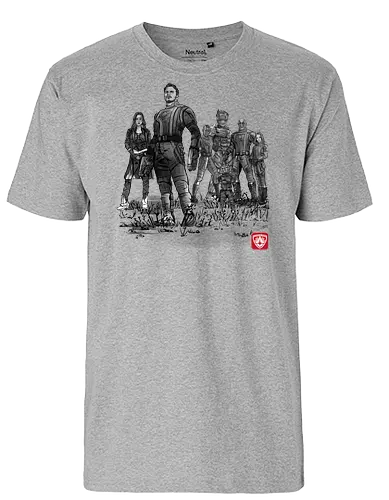 Seven Guardians - mcu, heroes, comics, comic, superhero, superhelden, sumi-e - Fairtrade T-Shirt