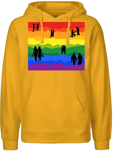 PRIDE - pride, LGBTQIA+, rainbow - Fairtrade Hoodie