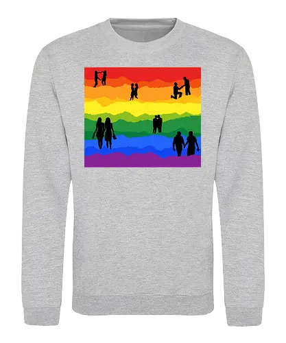 PRIDE - pride, LGBTQIA+, rainbow - Sweatshirt