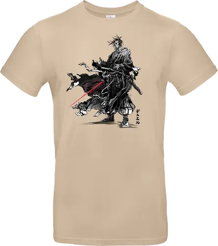 Lone wanderer sumi e