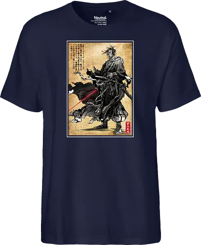 Lone wanderer woodblock