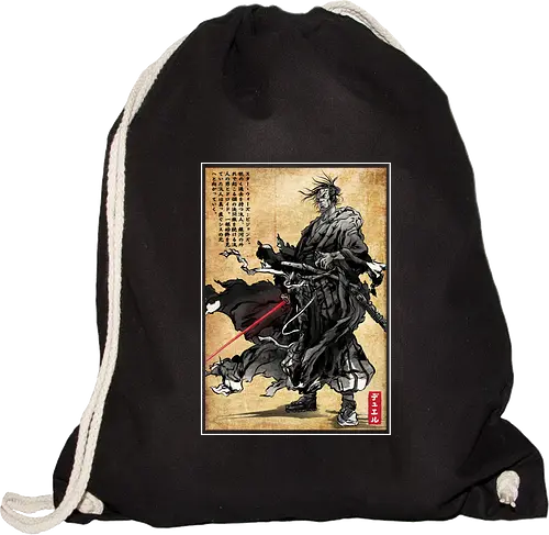 Lone wanderer woodblock