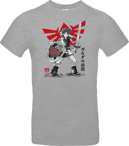 Legendary hero sumi e