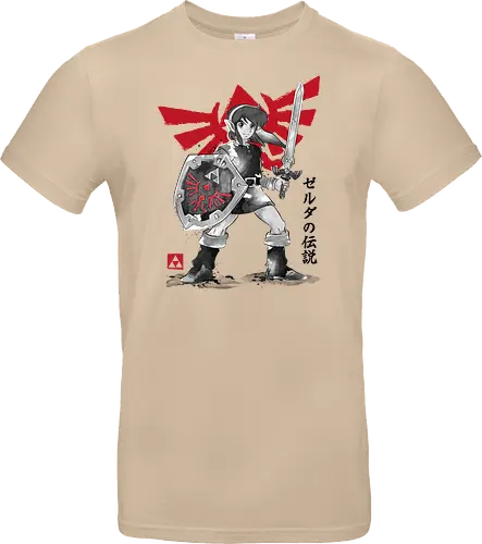Legendary hero sumi e