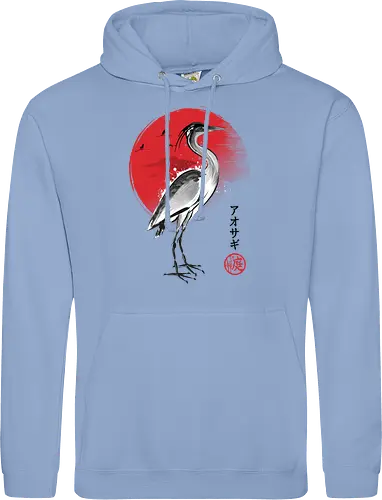 Heron sumi e