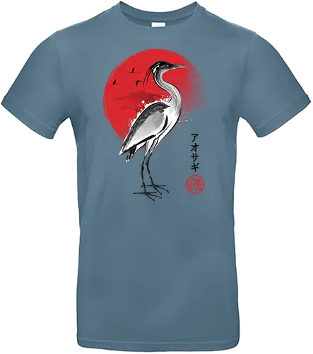 Heron sumi e - sumi-e, japan, Heron - Standard T-Shirt