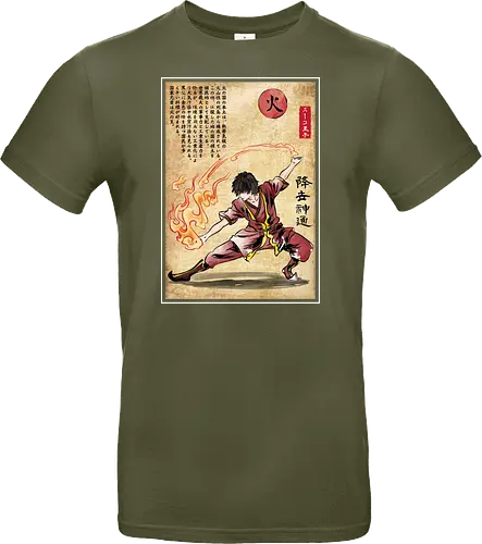 Fire nation master woodblock