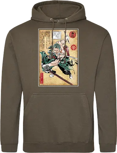 Pirate hunter woodblock