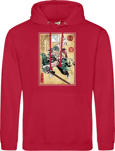 Pirate hunter woodblock