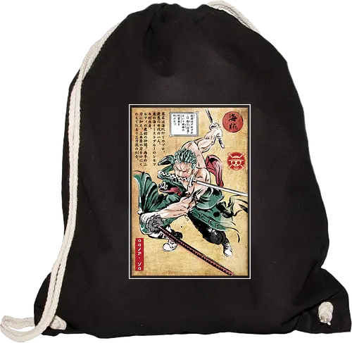 Pirate hunter woodblock