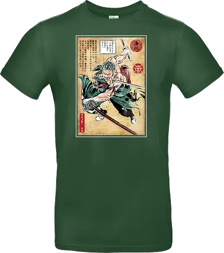 Pirate hunter woodblock