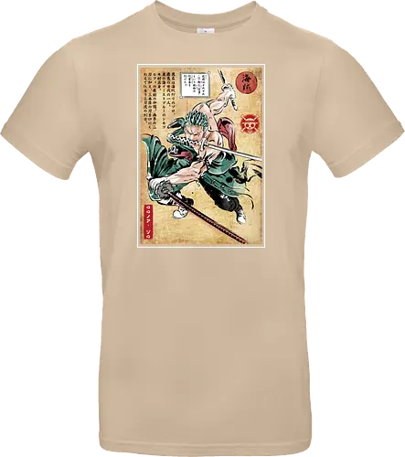 Pirate hunter woodblock