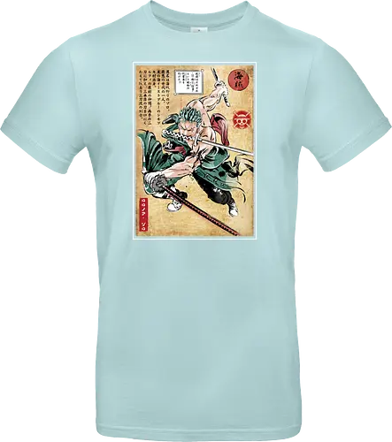 Pirate hunter woodblock
