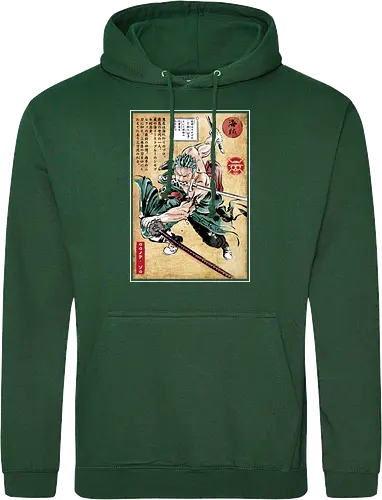 Pirate hunter woodblock