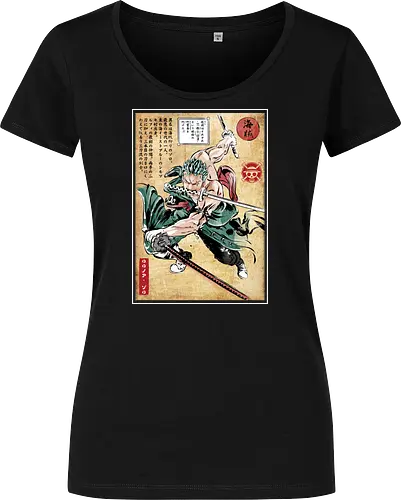 Pirate hunter woodblock